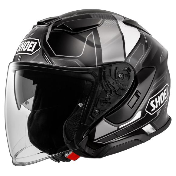Shoei J-Cruise 3 Whizzy TC-5 jet κράνος μηχανής ECE 22.06 μαύρο / γκρι | GASmoto.gr