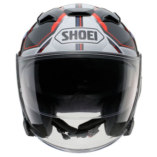 Motorcycle jet helmet Shoei J-Cruise 3 Whizzy TC-10 red / blue | GASmoto.gr