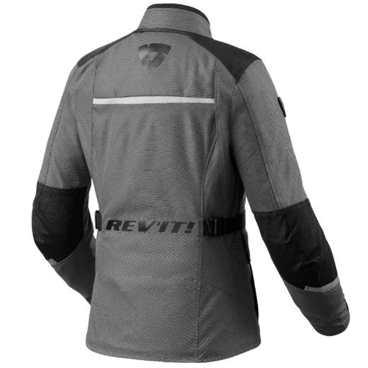 γυναικείο χειμερινό αδιάβροχο μπουφάν μηχανής Revit voltiac 3 H2O γκρι μαύρο grey black