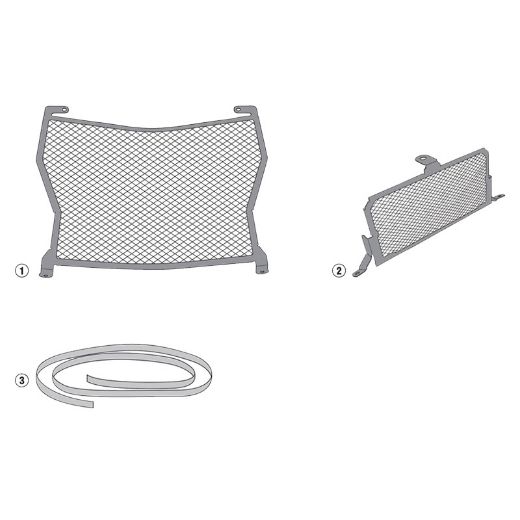 Radiator protector Givi PR5119 BMW S 1000 R (2014-2020) & S 1000 XR (2015-2019) black | GASmoto.gr