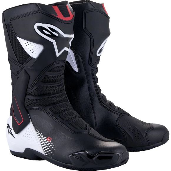 Ανδρικές σπορ μπότες μηχανής Alpinestars SMX-6 V3 μαύρο/άσπρο/κόκκινο | GASmoto.gr