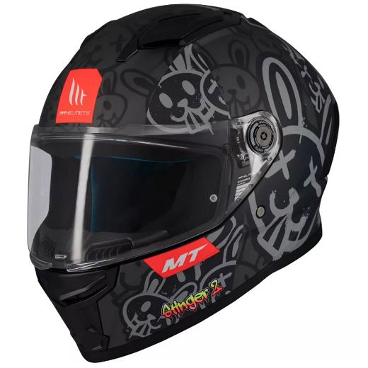 full-face κράνη μηχανής MT STINGER 2 RAM κράνος ECE 22.06 F1 μαύρο ματ