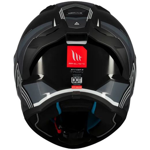 MT Stinger 2 Tron full-face helmets Β12 black/grey gloss