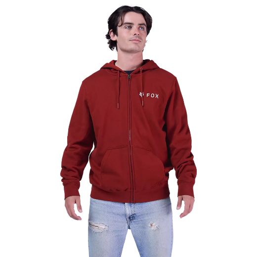 Αντρικές Ζακέτες fox absolute fleece zip hoodies Ζακέτα φούτερ με κουκούλα rust brown