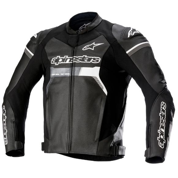 Σπορ δερμάτινο μπουφάν μηχανής Alpinestars GP Force μαύρο / άσπρο | GASmoto.gr Χανιά
