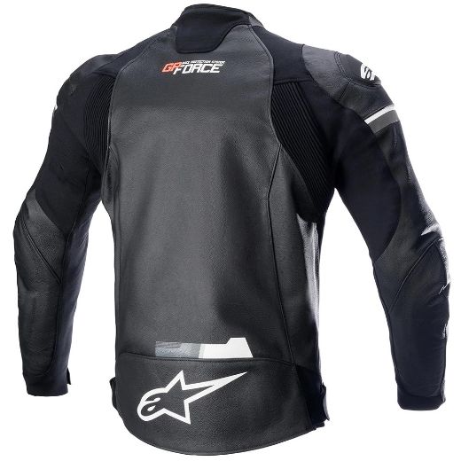 Leather Jacket Alpinestars GP Force black white | GASmoto.gr Chania