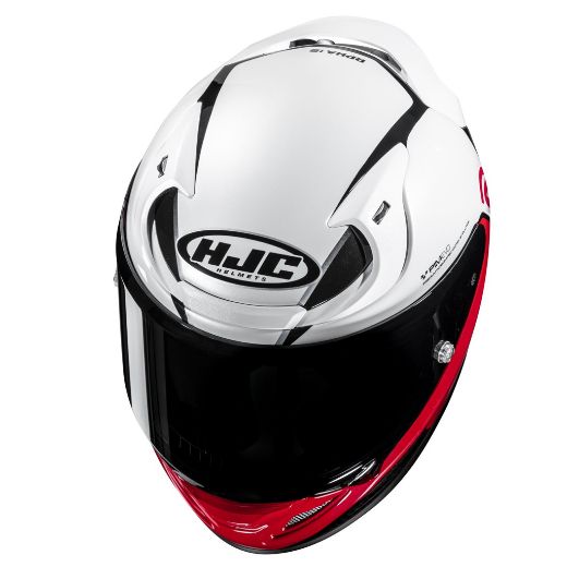 Full Face κράνη μηχανής HJC RPHA 12 kos mc1 κράνος άσπρο κόκκινο