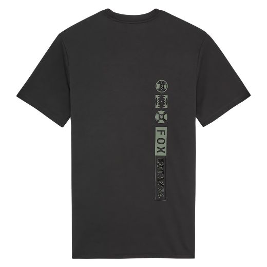 ανδρικές κοντομάνικες μπλούζες fox blur ss tech ανδρική μπλούζα black μαύρο