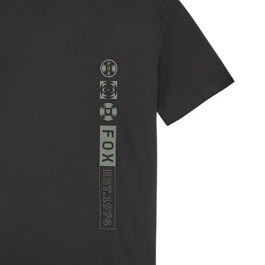 ανδρικές κοντομάνικες μπλούζες fox blur tech black μαύρο
