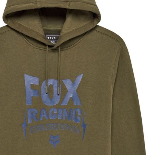 Fox Bolt pullover hoody olive green