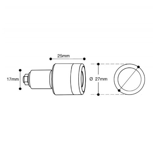 Αντίβαρα τιμονιού μηχανής BARRACUDA RACING black μαύρο