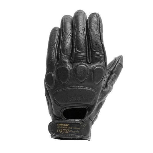 Motorcycle leather retro gloves Dainse Blackjack Unisex black | Stock Offer GASmoto.gr