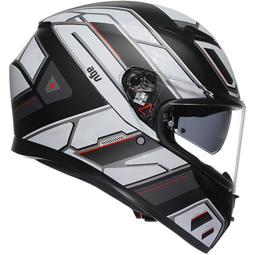 AGV K3 MPLK rivia matt black white Κράνος Μηχανής Full Face ECE 2206 με Pinlock και Sunvisor