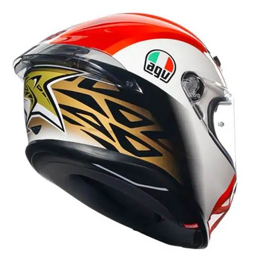 AGV K6 S SIC58 HELMET ECE2206 WHITE/RED