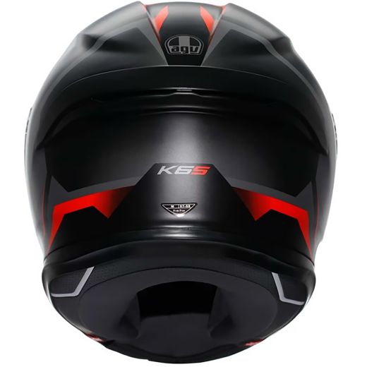 AGV K6 S KARVE MATT BLACK/GREY/RED ECE 2206
