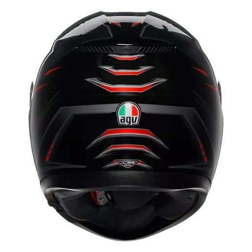 AGV K3 MPLK syth Black red Red κράνος Full face ECE 2206
