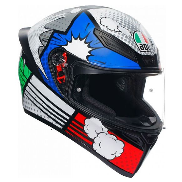 Full face κράνος μηχανής AGV K1 S MPLK Bang matt Italy / blue Χανιά κράνη