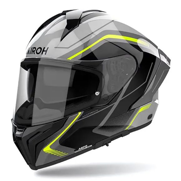 Airoh Matryx wide full face κράνη gloss grey/yellow Χανιά