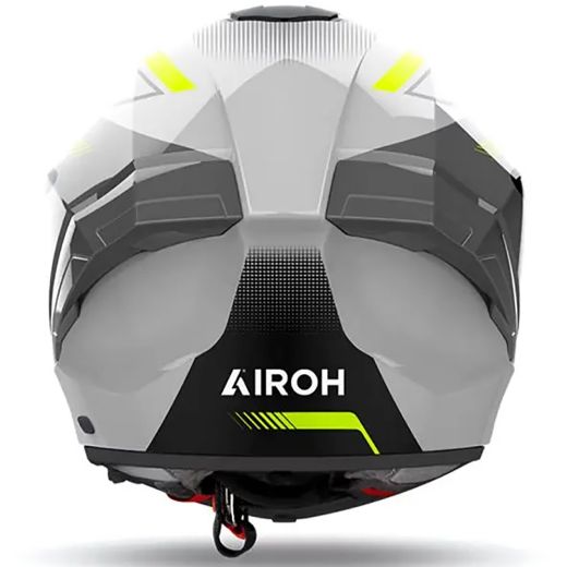 Airoh Matryx wide full face helmets gloss grey/yellow
