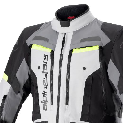 Alpinestars Bogota Pro Drystar jackets ice gray/dark gray/yellow fluo