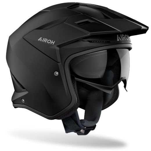 Jet κράνη AIROH KOMBAKT Ανοιχτό Open Face κράνος μηχανής ece 22 06 matt black μαύρο ματ