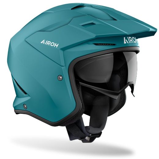 Jet κράνη AIROH KOMBAKT Ανοιχτό Open Face κράνος μηχανής ece 22 06 petrol green matt