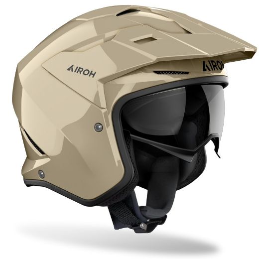 Jet κράνη AIROH KOMBAKT Ανοιχτό Open Face κράνος μηχανής ece 22 06 gloss mocha glow