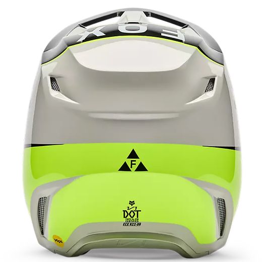 κράνη mx εντούρο FOX V1 collect κράνος grey yellow