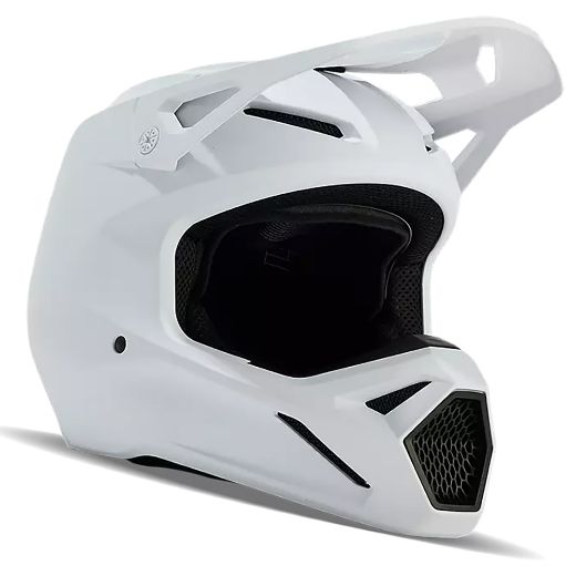 κράνη mx εντούρο FOX V1 motocross κράνος solid white άσπρο