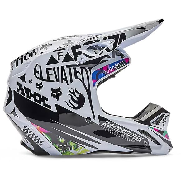 FOX V1 Image Cosmo κράνη MX & Enduro white/black Χανιά