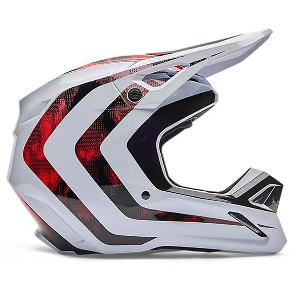 FOX V1 Kairos κράνη MX & Enduro white/fluorescent red Χανιά