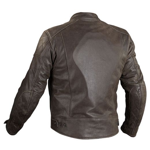 Norcode Cafe Race leather winter jackets brown antik Chania