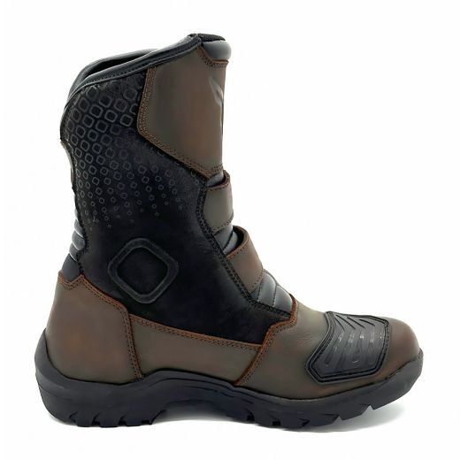 αντρικές αδιάβροχες μπότες μηχανής nordcode explorer wp καφέ brown