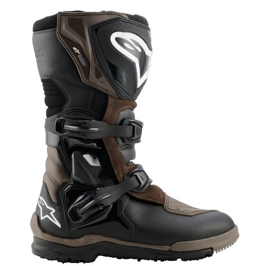 αδιαβροχες μποτες μηχανης adventure alpinestars corozal v2 drystar brown black καφε μαυρο