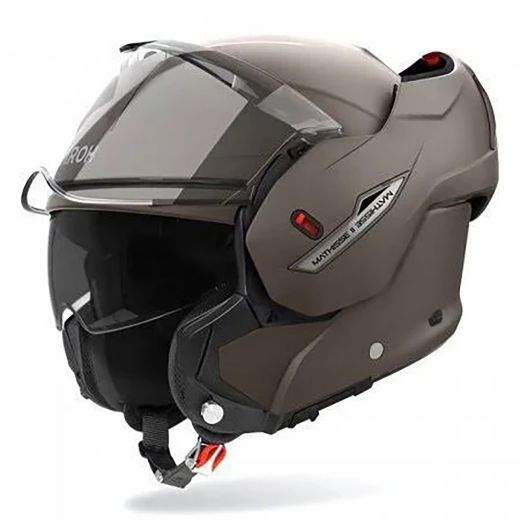 ανοιγόμενα flip up modular κράνη airoh mathisse ii σπαστό κράνος μηχανής matt bronze