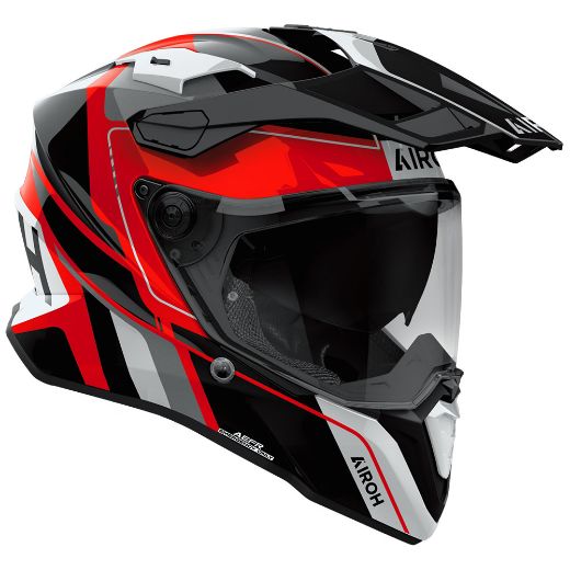 Airoh Commander 2 adventure helmet ECE 22.06 Skip gloss red