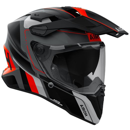 adventure κράνος Airoh Commander 2 on off κράνη μηχανής ECE 22.06 Skip matt orange grey