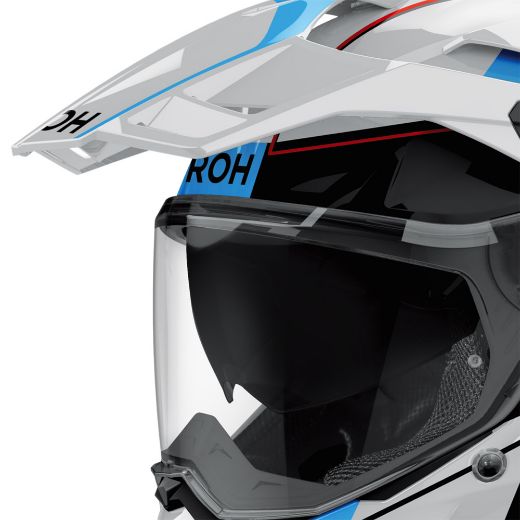 Airoh Commander 2 Skip adventure helmet ECE 22.06 gloss white/red/blue