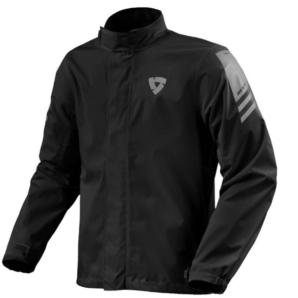 αδιάβροχα μπουφάν μηχανής REV’IT Rain Jacket Cyclone 4 H2O πάνω αδιάβροχο τζάκετ black μαύρο