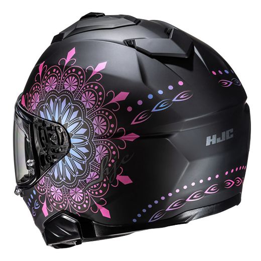 Hjc i71 full face helmets niel MC28SF semi flat black / purple