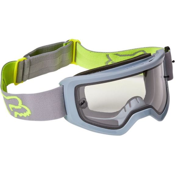 Μάσκες Motocross Fox Main X Stray γυαλιά Enduro & MX γκρι/κίτρινο - διάφανη ζελατίνα