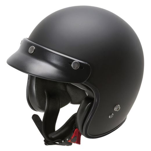 GARIBALDI G02X +PEAK HELMET ECE22.06 MATT BLACK (BLACK INNER)