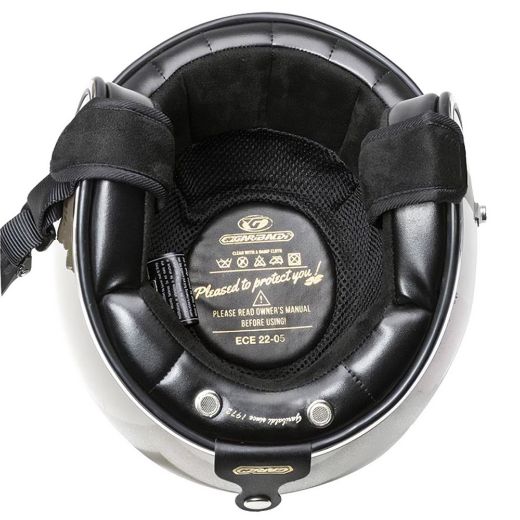 GARIBALDI G02X +PEAK HELMET ECE22.06 MATT BLACK (BLACK INNER)