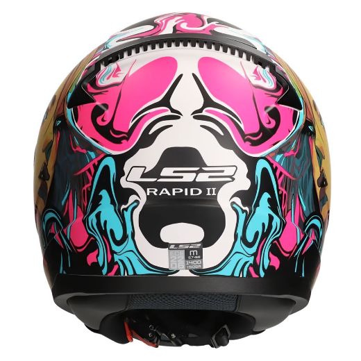Full-Face Helmet LS2 Rapid II Cyberg matt purple cyan | GASmoto.gr