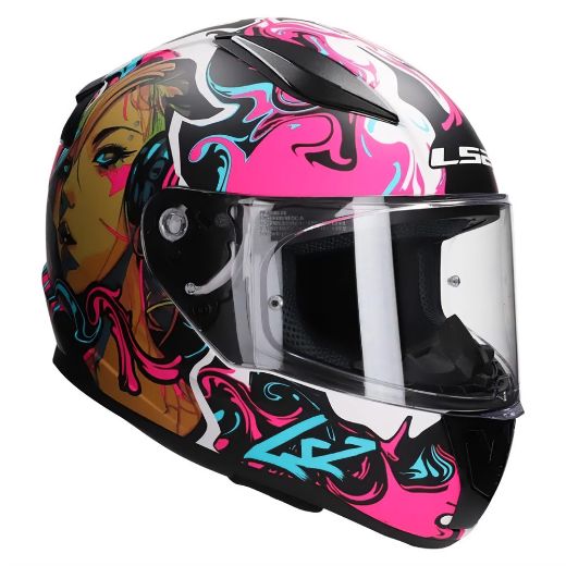 LS2 Rapid II Cyberg full-face helmets ECE 22.06 matt purple cyan Χανιά