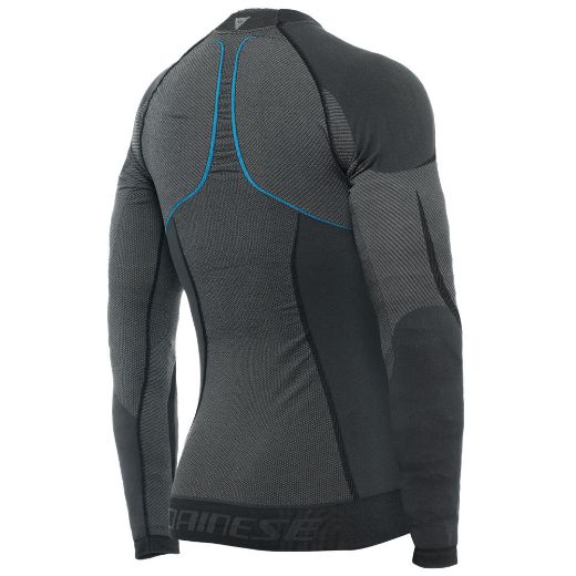 Dainese Dry thermal tee LS black/blue Chania