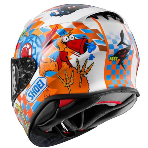 Shoei NXR2 Yagyo TC-2 full-face helmets white/orange