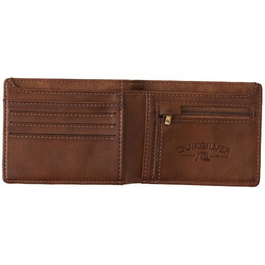 αντρικό πορτοφόλι QUIKSILVER SLIM PICKENS BI-FOLD CHOCOLATE BROWN