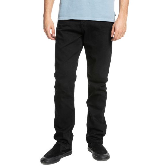 Αντρικά τζιν παντελόνια QUIKSILVER AQUA CULT REGULAR FIT JEANS μαύρα
