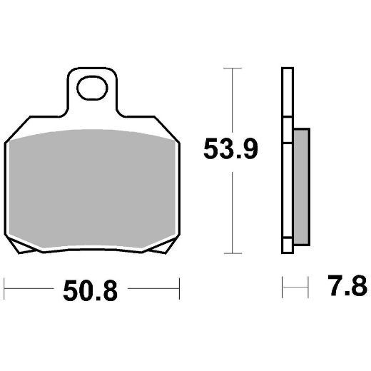 Motorcycle brake pads Brembo 07BB20SP Ducati rear synthetic red | GASmoto.gr